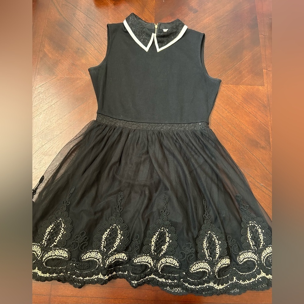 Esley Black and White women  Formal Dress size M vintage - Picture 2 of 10